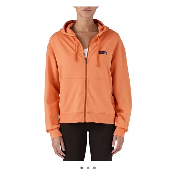 Patagonia Women's XL Ahnya Full-Zip Hoodie Sweatshirt Orange Rock Melon NWT Cozy - Picture 2 of 13